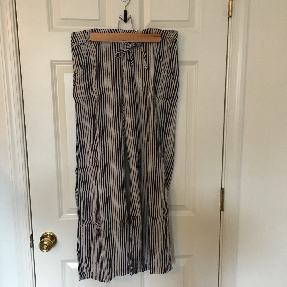 Just Living Linen Striped Pants